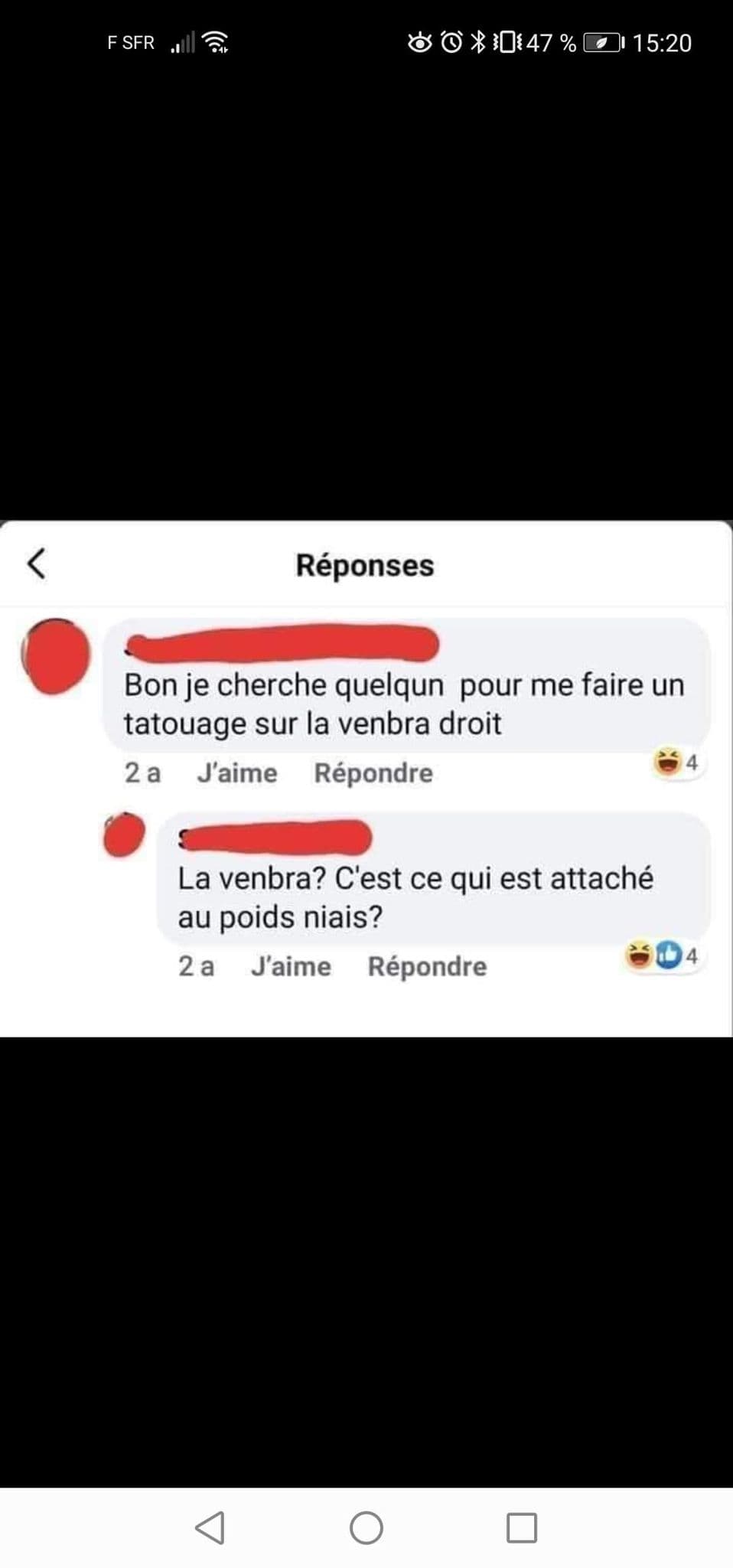 Sur la venbra droit ?